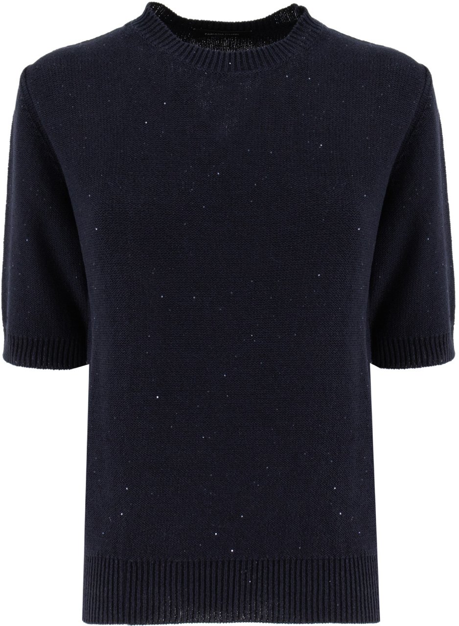 Fabiana Filippi Crew-neck sweater Blauw