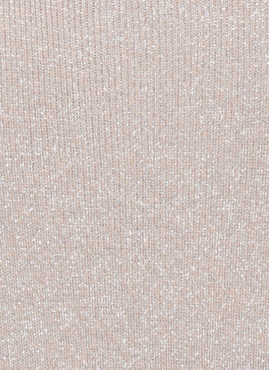 Fabiana Filippi Beige Lurex Viscose Tank Top Grijs