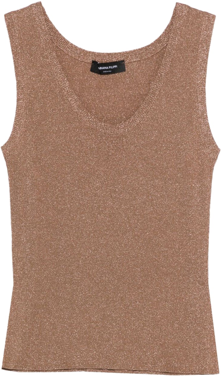 Fabiana Filippi Top Brown Bruin