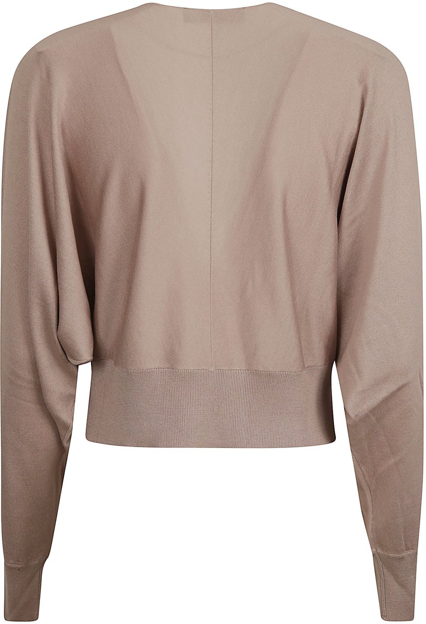 Fabiana Filippi Cropped V-Neck Sweater Roze