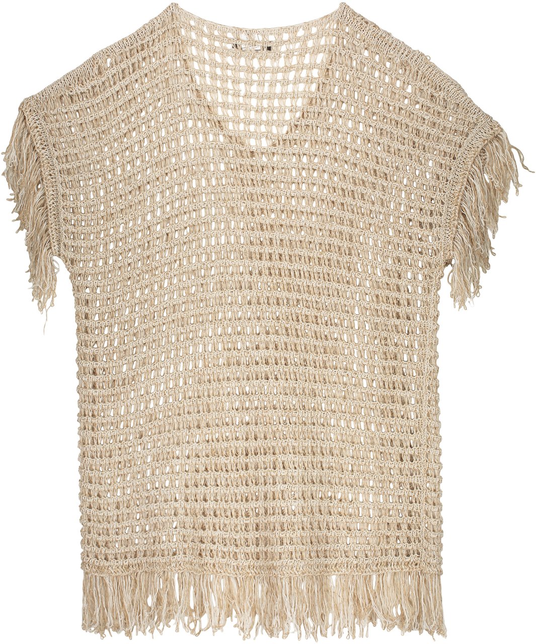 Fabiana Filippi Crochet knit sweater Wit