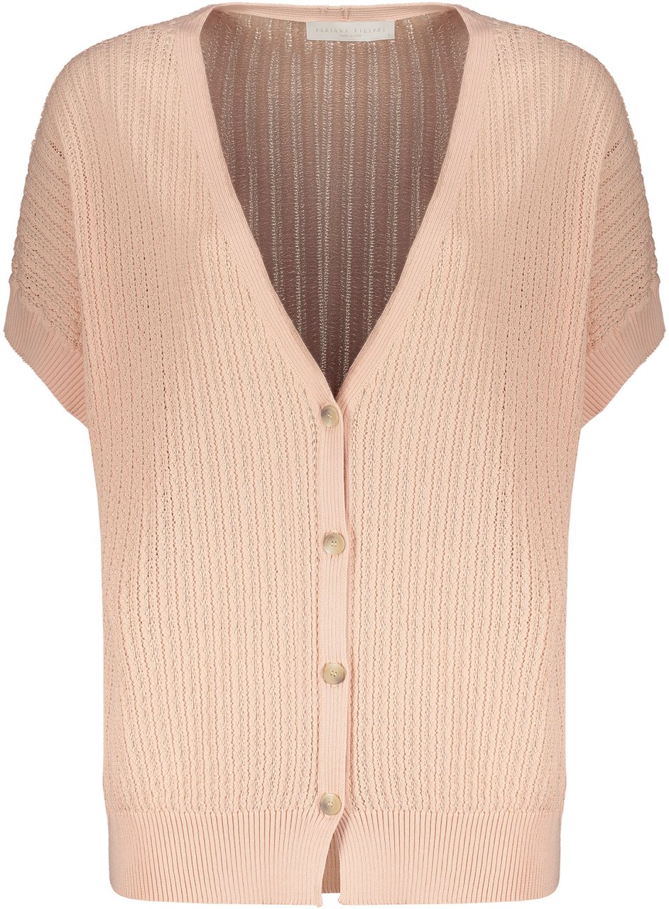 Fabiana Filippi Cotton cardigan Roze