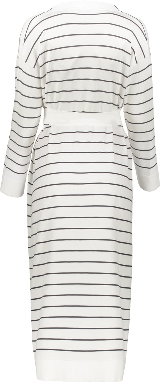 Fabiana Filippi Long cotton cardigan Wit