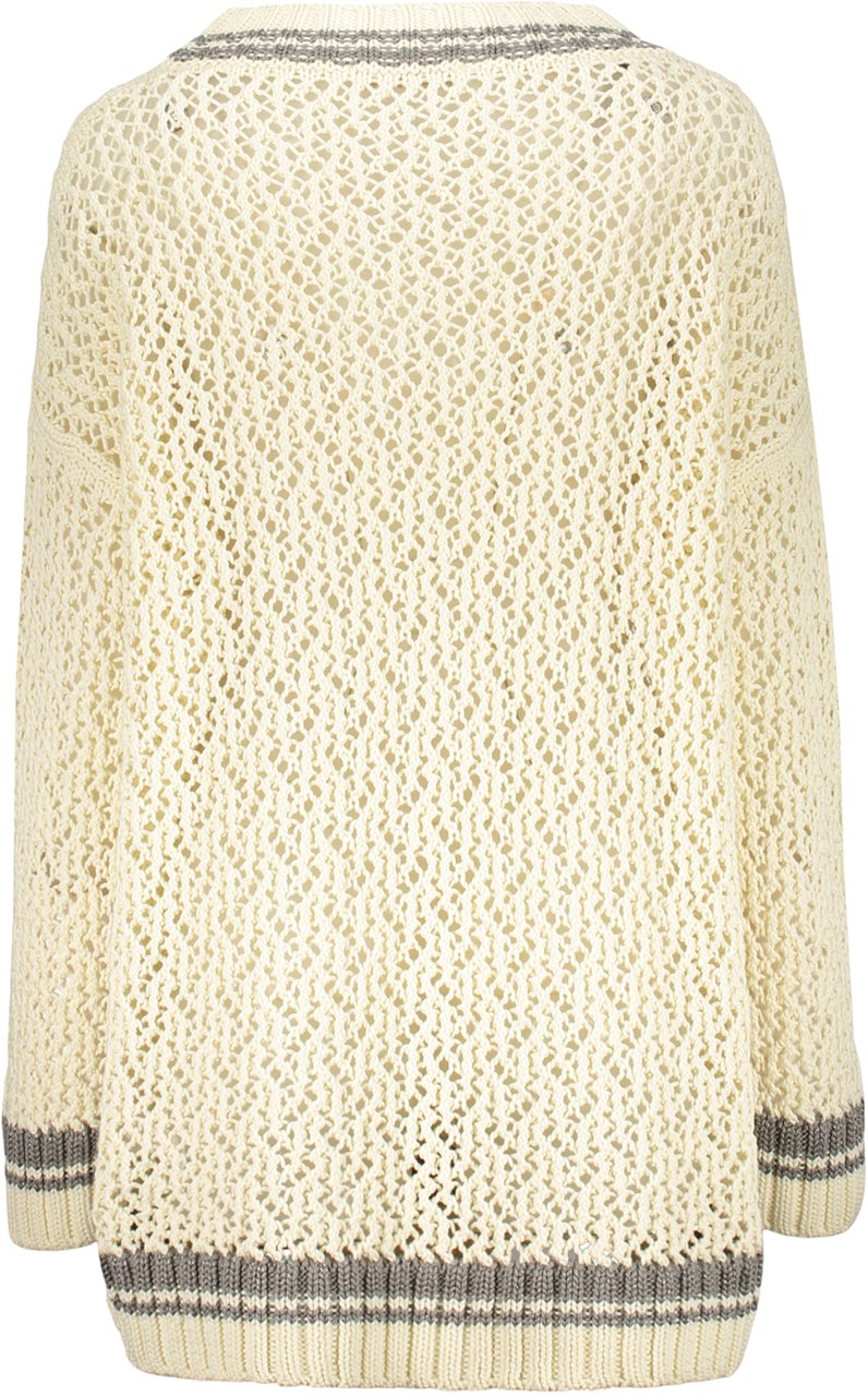 Fabiana Filippi Long sleeve sweater Wit