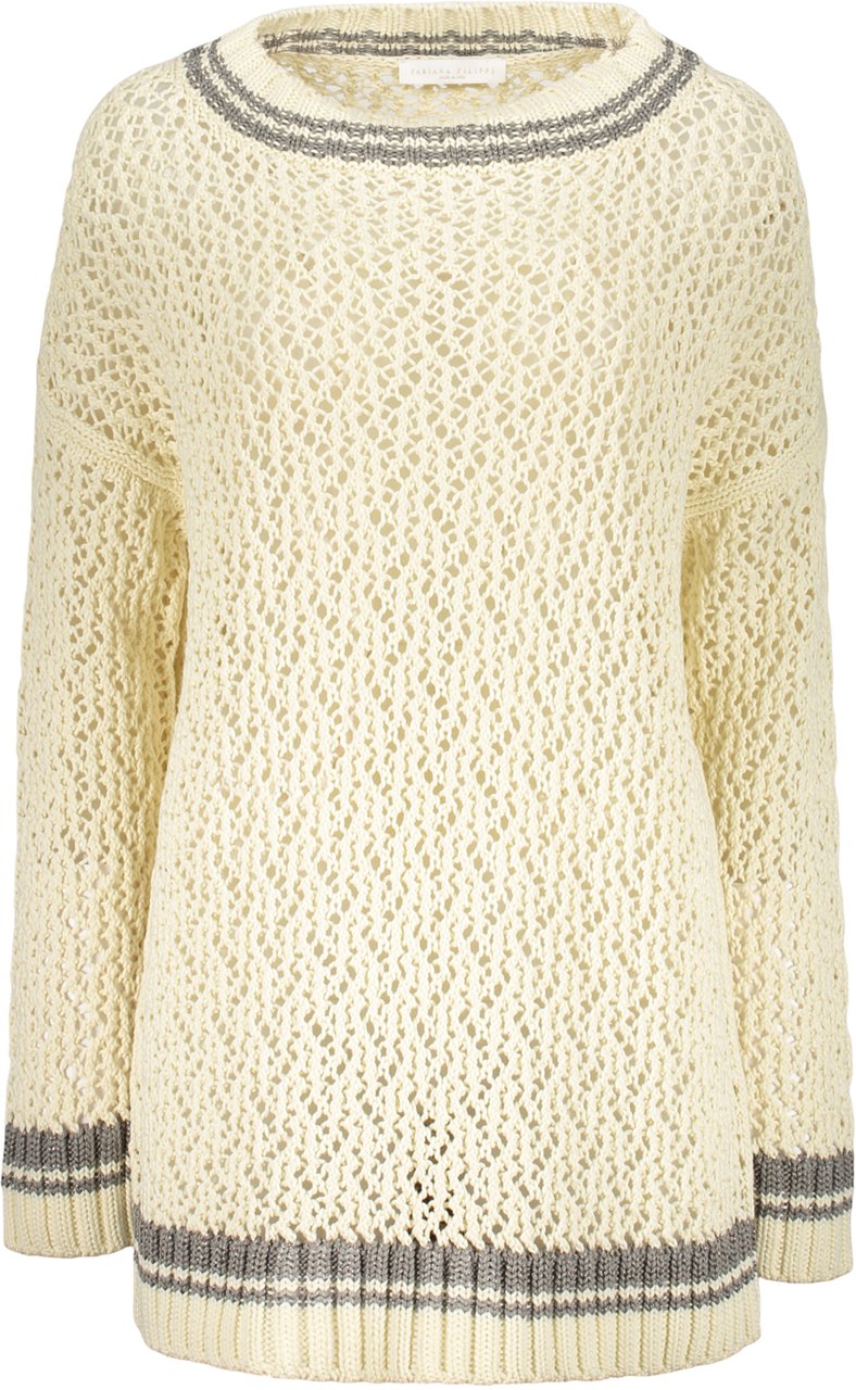 Fabiana Filippi Long sleeve sweater Wit