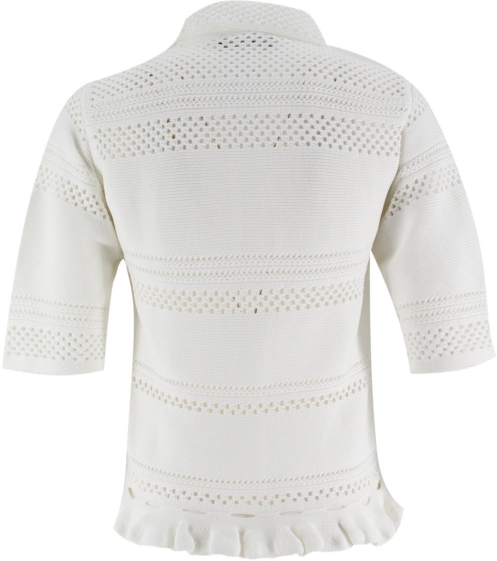 Fabiana Filippi Sweater with buttons Wit