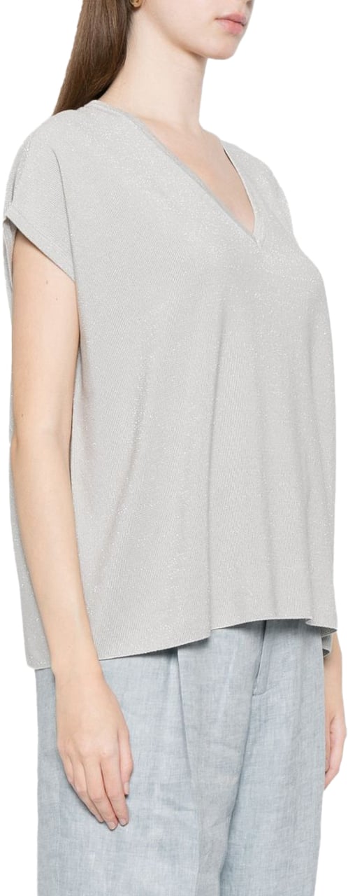 Fabiana Filippi Top Grigio Grijs