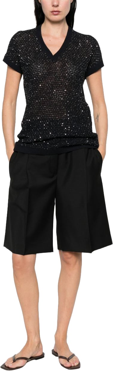 Fabiana Filippi T-Shirts And Polos Blu Zwart