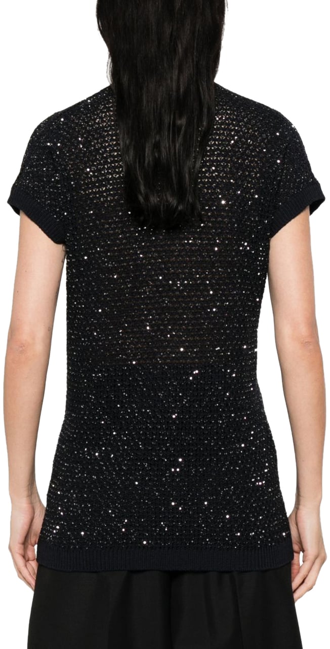 Fabiana Filippi T-Shirts And Polos Blu Zwart