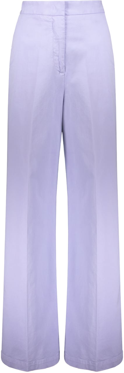 Fabiana Filippi High-rise cotton trousers Paars
