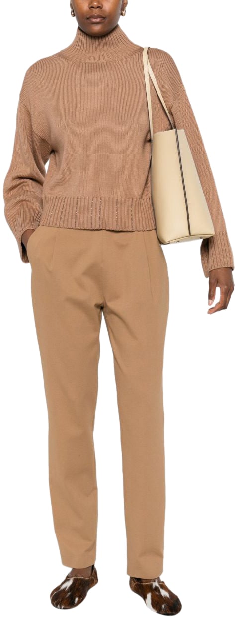 Fabiana Filippi Trousers Camel Beige
