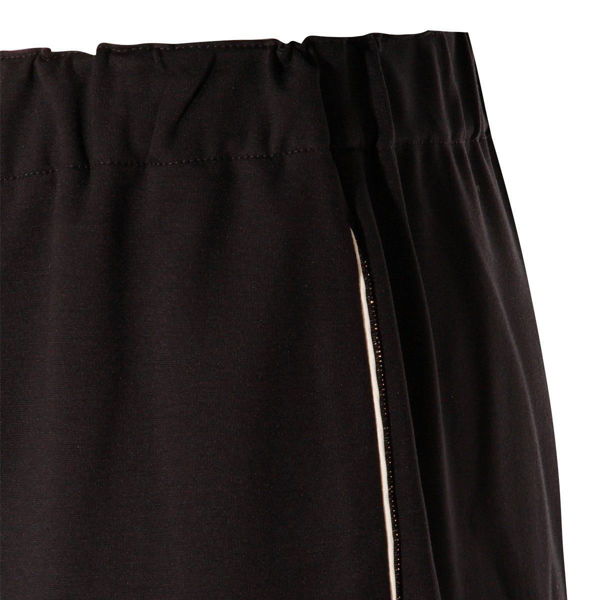 Fabiana Filippi Wide-Leg Trousers With Elastic Waistband And Soft Draping Zwart