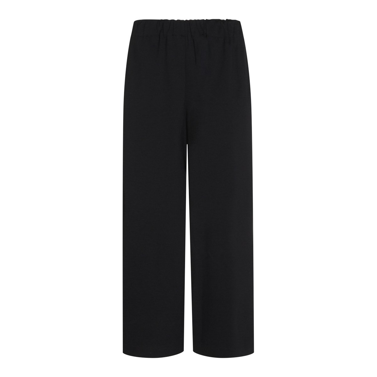 Fabiana Filippi Wide-Leg Trousers With Elastic Waistband And Soft Draping Zwart