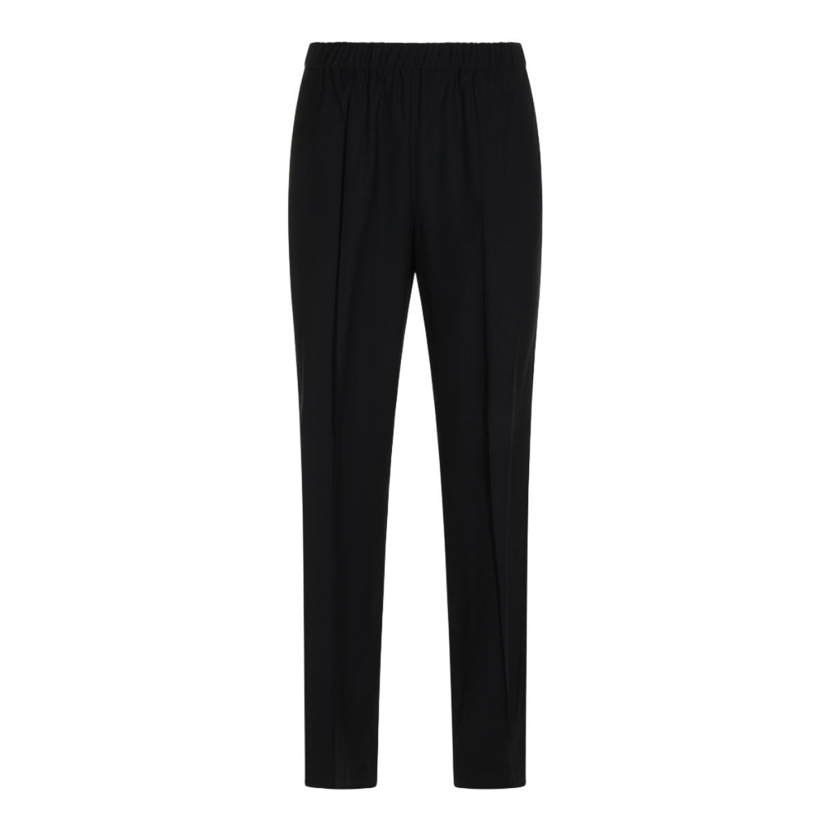 Fabiana Filippi Straight-Leg Trousers With Gathered Waistband And Seam Detail Zwart