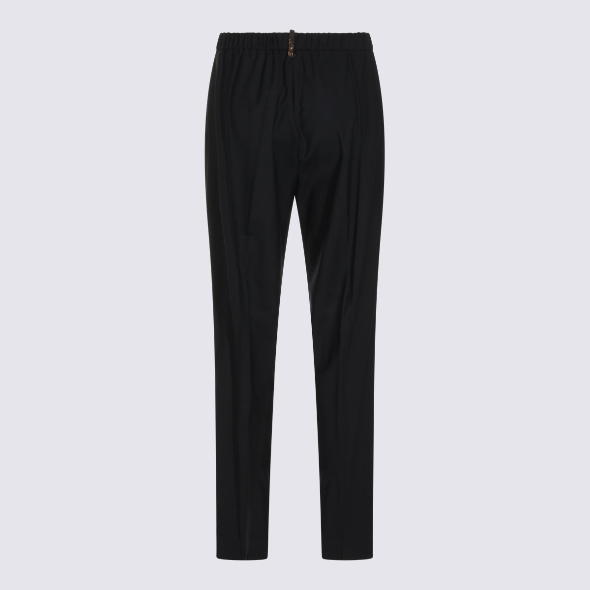 Fabiana Filippi Straight-Leg Trousers With Gathered Waistband And Seam Detail Zwart