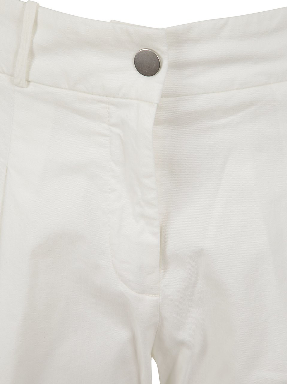 Fabiana Filippi Straight-Leg Trousers with Mid-Rise Waist Grijs