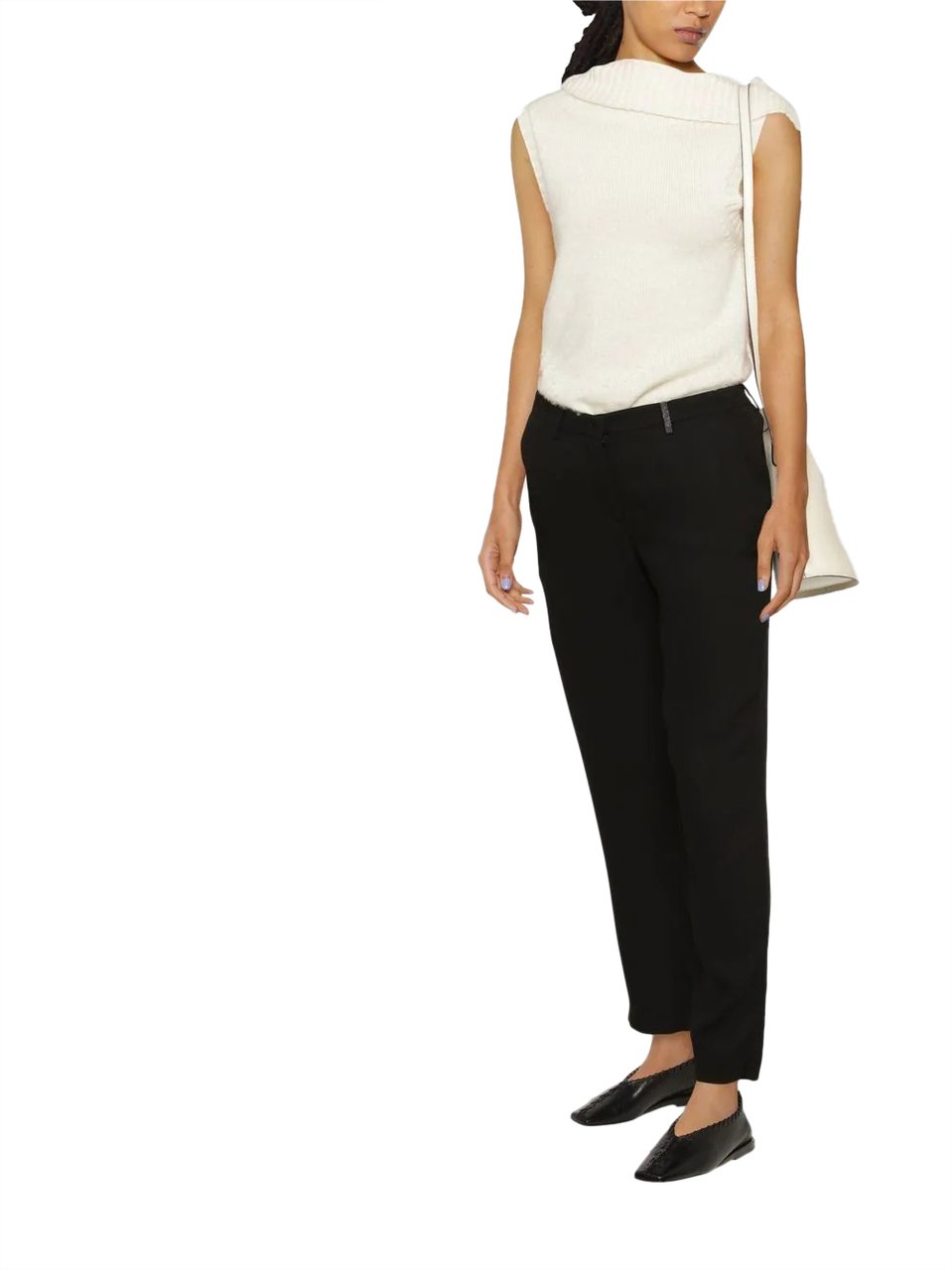 Fabiana Filippi pantaloni black Zwart