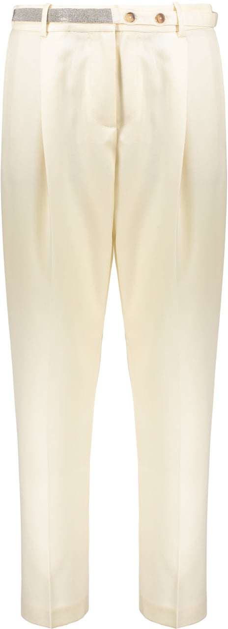 Fabiana Filippi Virgin wool trousers Wit