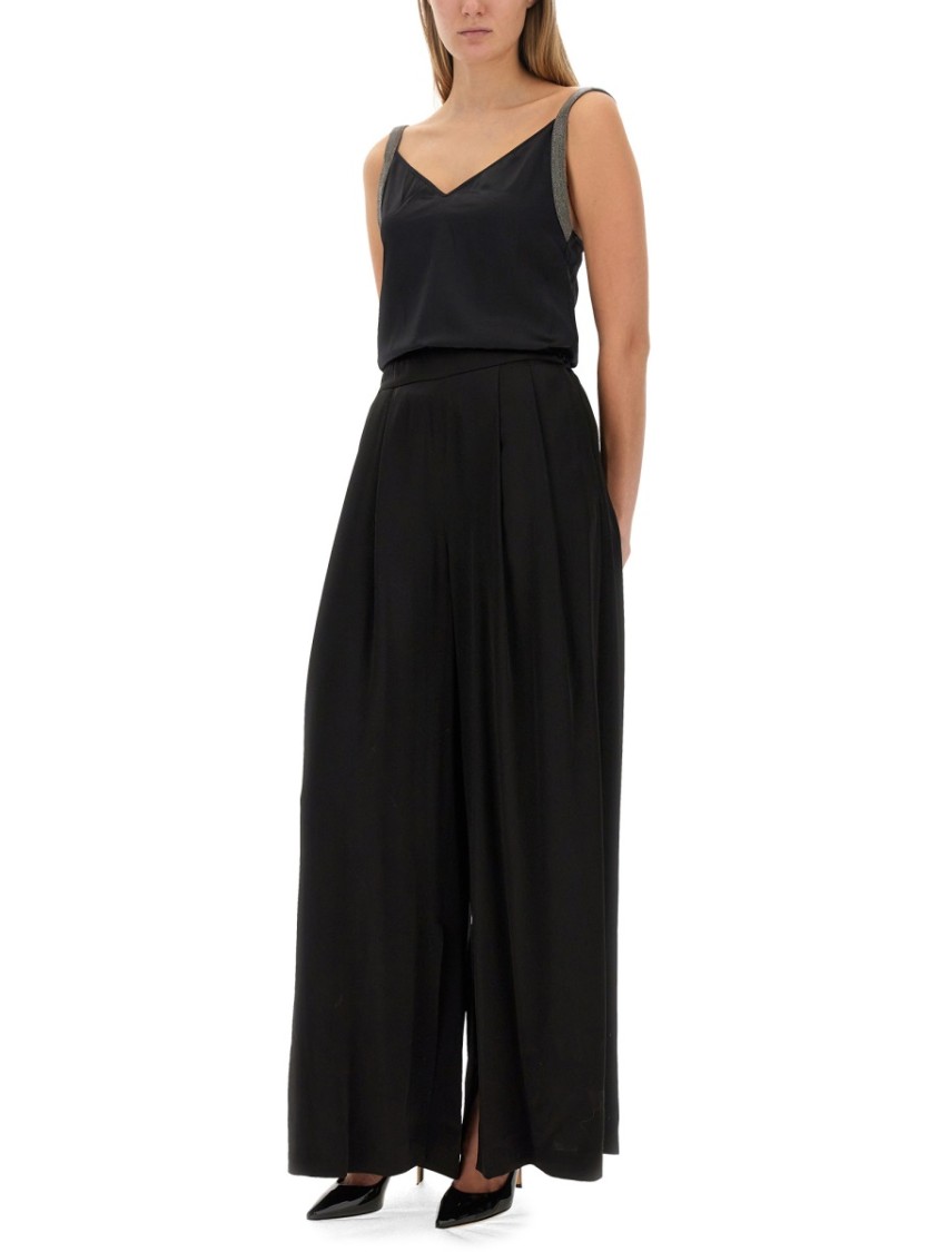 Fabiana Filippi Wide Leg Pants Zwart