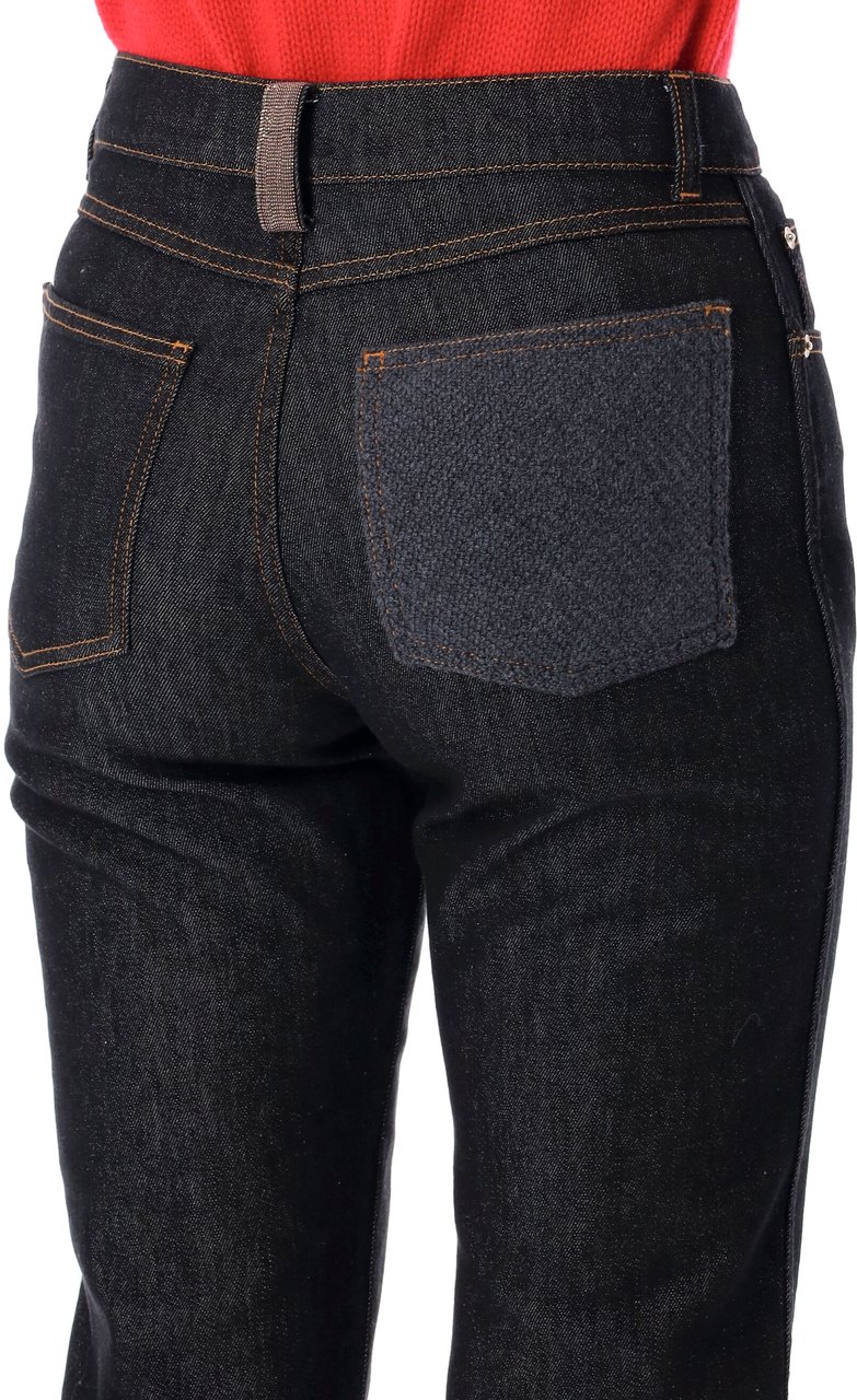 Fabiana Filippi Dark Wash Straight Leg Jeans Fabiana Filippi Grijs