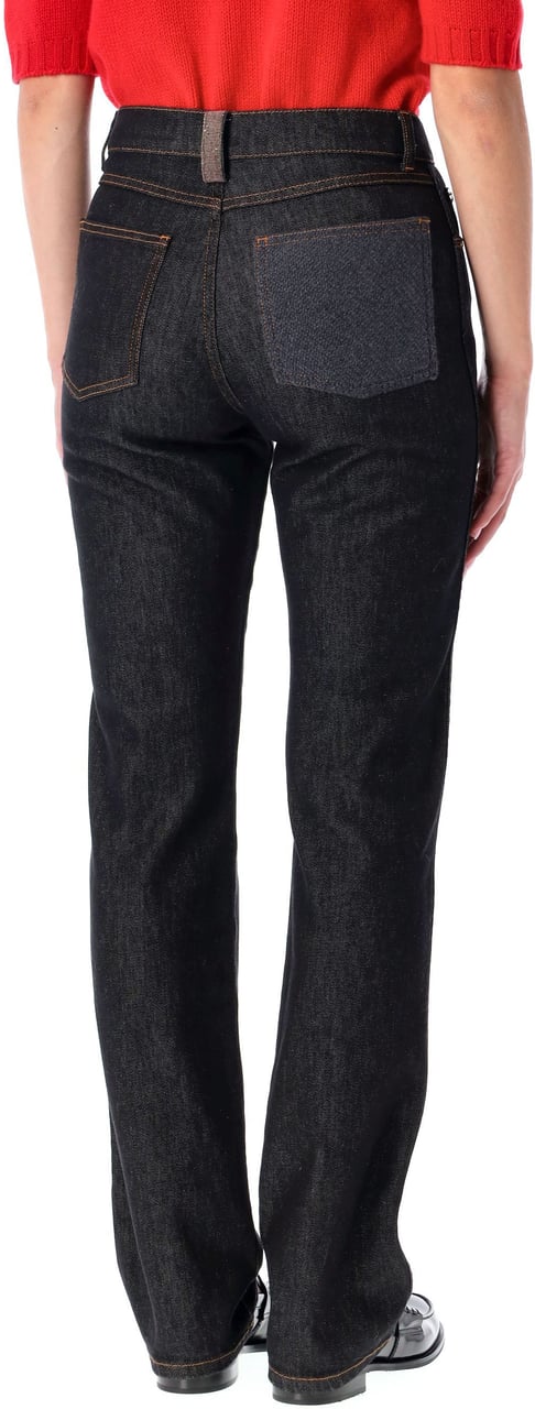 Fabiana Filippi Dark Wash Straight Leg Jeans Fabiana Filippi Grijs