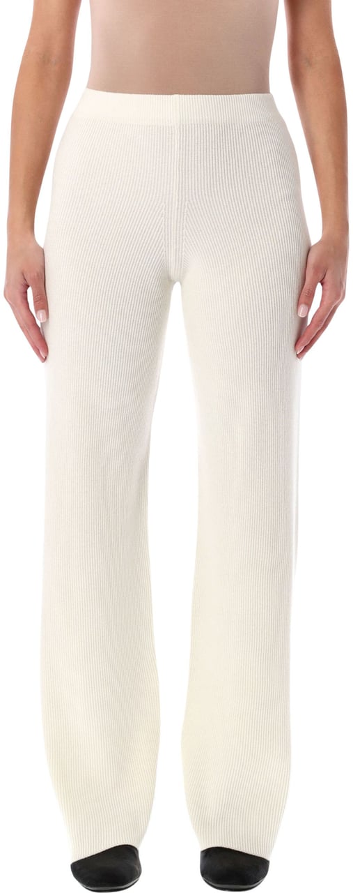 Fabiana Filippi Platinum Wide Leg Pants Rafia Divers