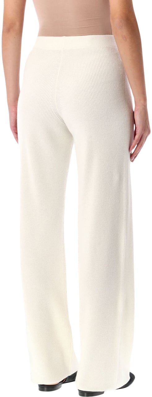 Fabiana Filippi Platinum Wide Leg Pants Rafia Divers