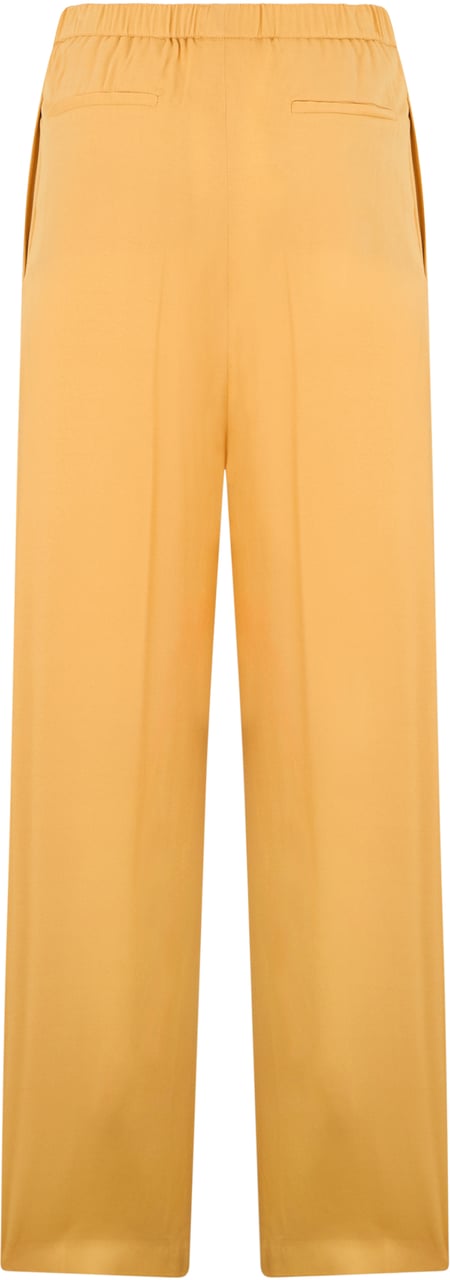 Fabiana Filippi Lightweight pants with elastic waistband Geel