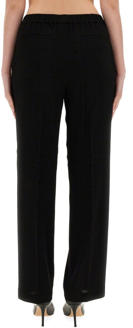 Fabiana Filippi Relaxed Fit Viscose Pants Zwart