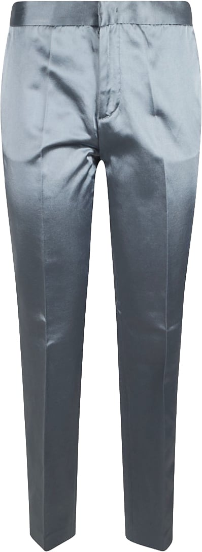 Fabiana Filippi Tailored Avion Blue Trousers Grijs