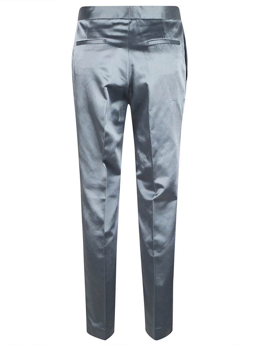 Fabiana Filippi Tailored Avion Blue Trousers Grijs