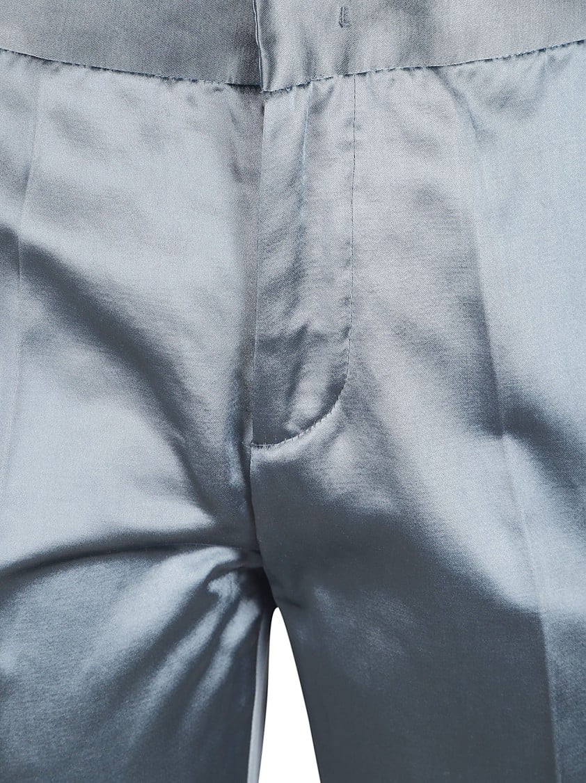 Fabiana Filippi Tailored Avion Blue Trousers Grijs