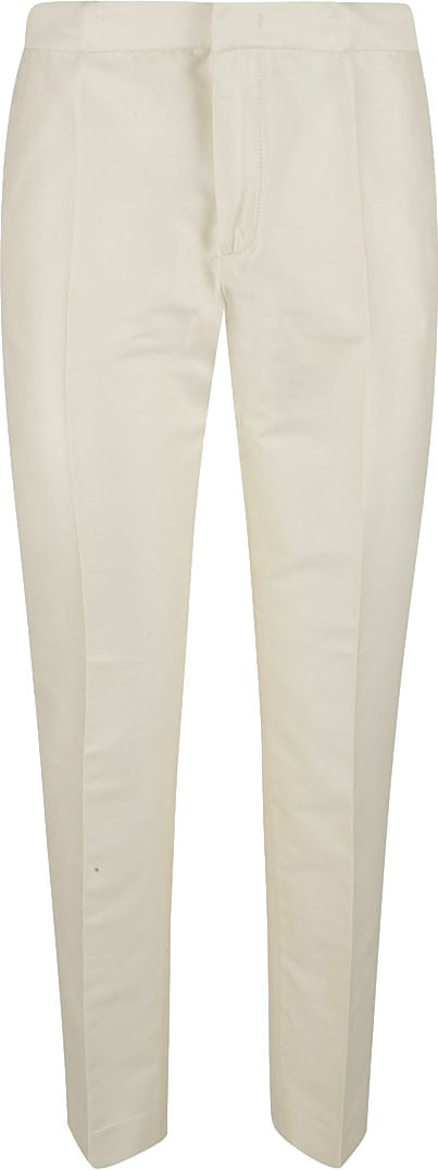 Fabiana Filippi Tailored Yellow Trousers With Straight-Leg Silhouette Geel