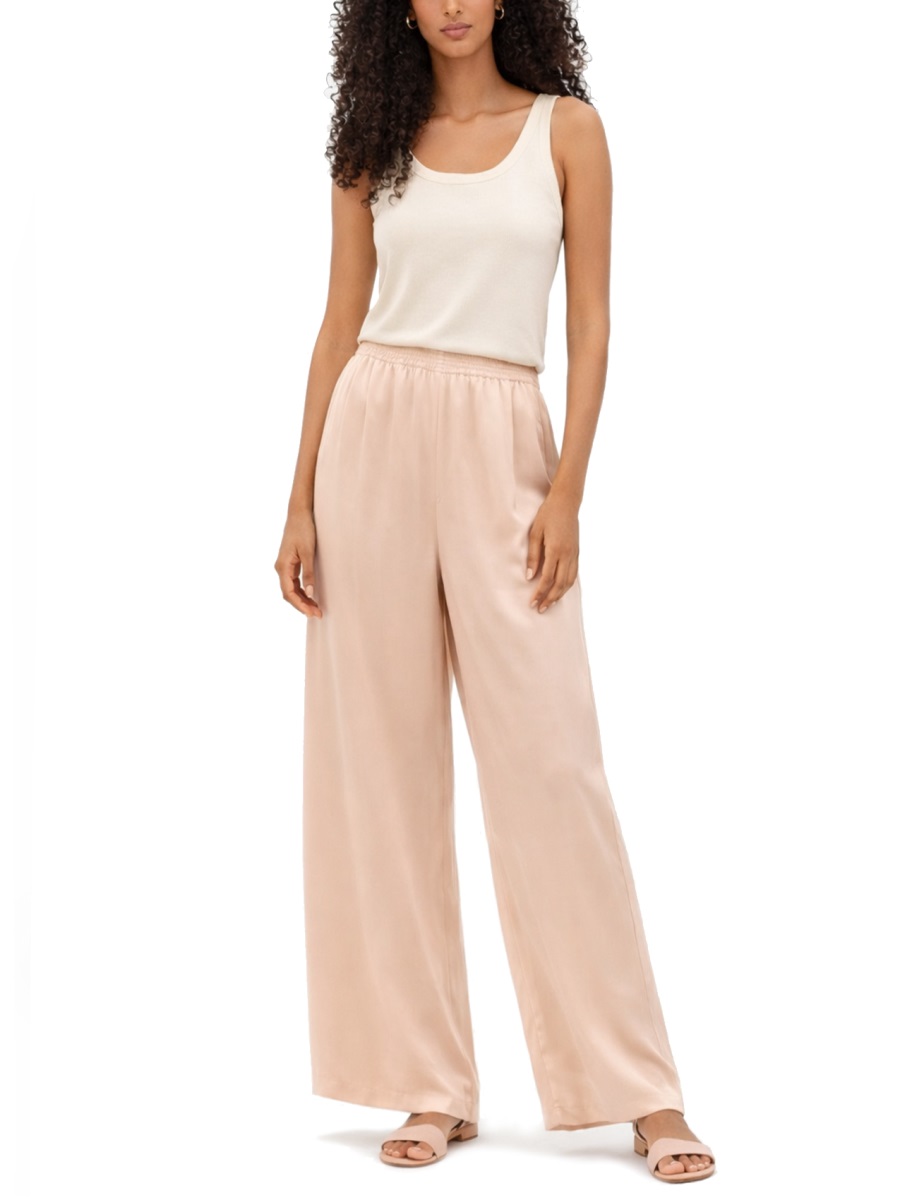 Fabiana Filippi Wide-Leg Viscose-Acetate Cropped Trousers Pants Neutraal