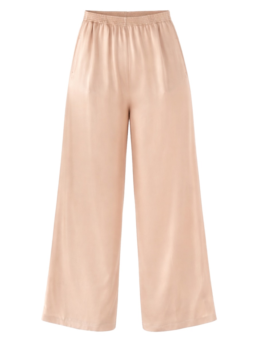 Fabiana Filippi Wide-Leg Viscose-Acetate Cropped Trousers Pants Neutraal