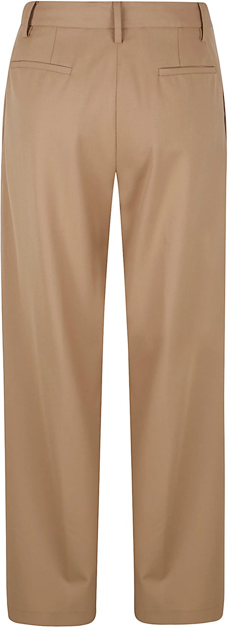Fabiana Filippi Ankle-Length Wide-Leg Trousers with Tulle Detail Roze