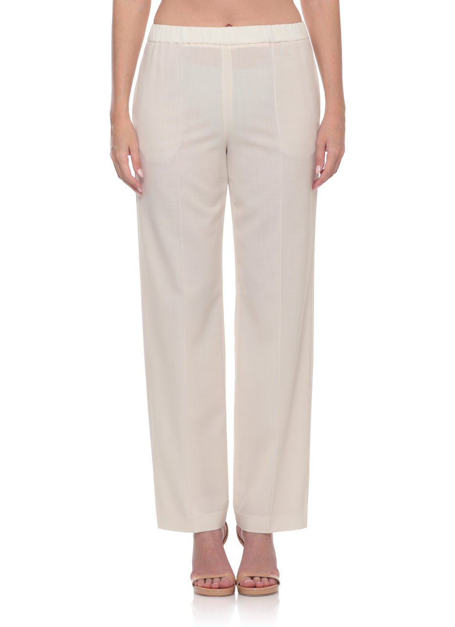 Fabiana Filippi Ivory Light Point Detail Pants Neutraal