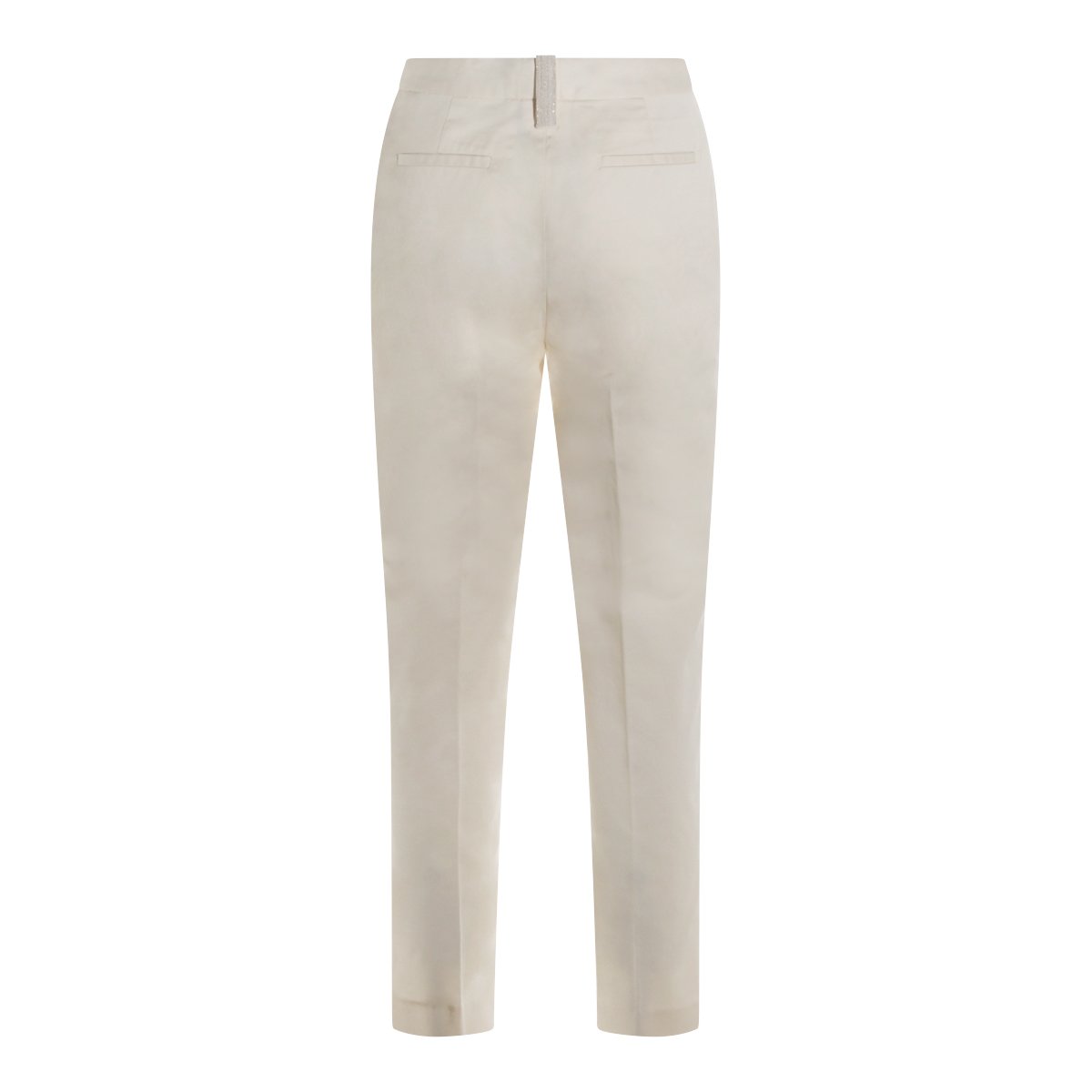 Fabiana Filippi White Cotton Pants Grijs