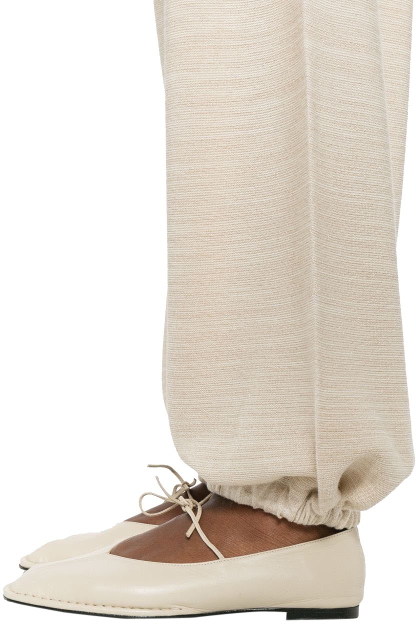 Fabiana Filippi Trousers Ivory Wit