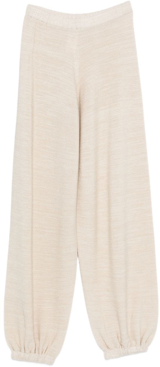 Fabiana Filippi Trousers Ivory Wit