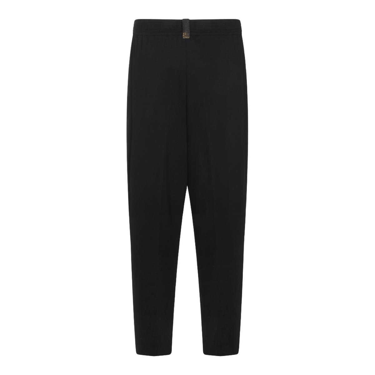 Fabiana Filippi Straight-Leg Tailored Trousers with Smooth Waistband Zwart
