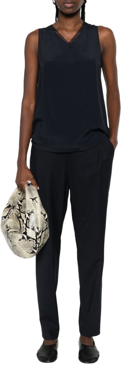 Fabiana Filippi Trousers Blue Blauw