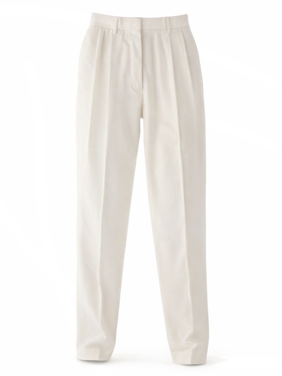Fabiana Filippi Neutrals High-Waisted Front Pleats Wool Pants Grijs