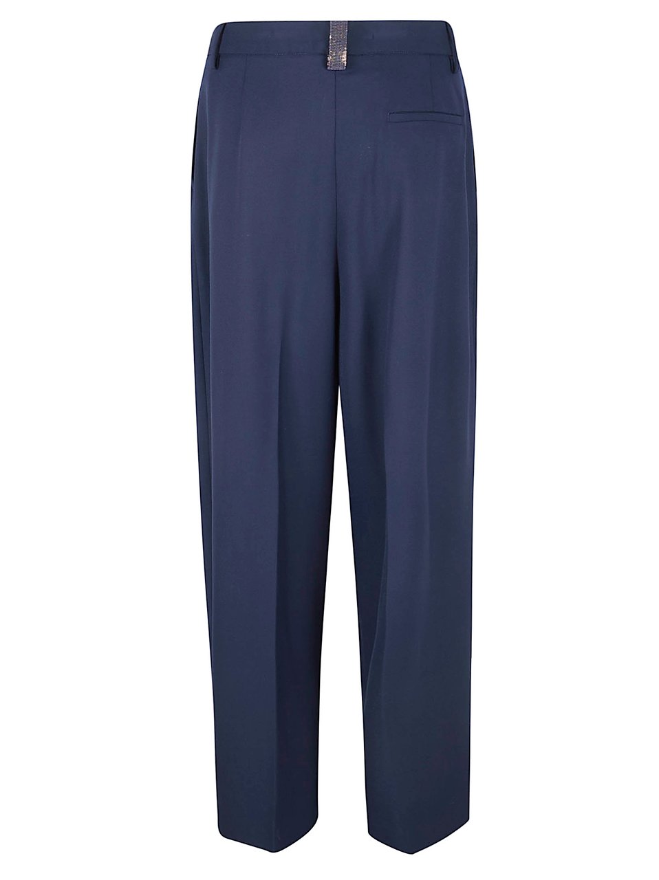 Fabiana Filippi Wide Trousers with Sharp Pin-Tuck Pleats Zwart