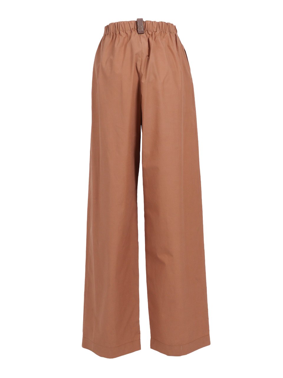 Fabiana Filippi Vimini Popline Elastic Wide Straight-Leg Pants Bruin