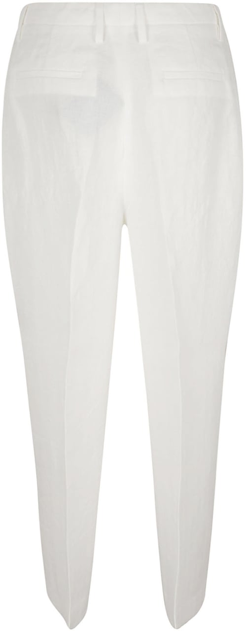 Fabiana Filippi Tailored White Trousers with High Waist Wit