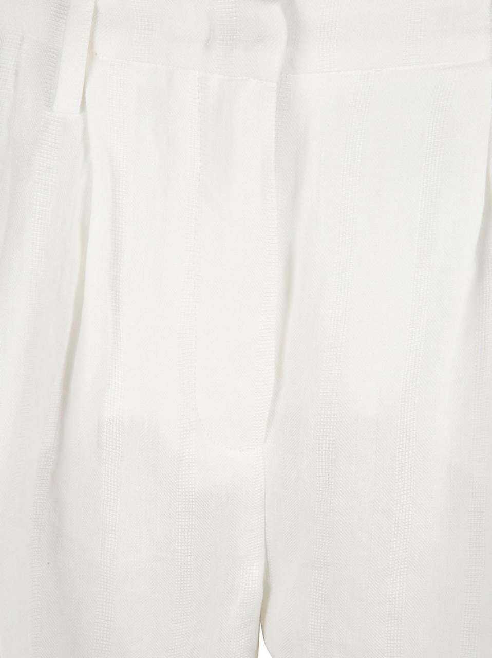 Fabiana Filippi Tailored White Trousers with High Waist Wit
