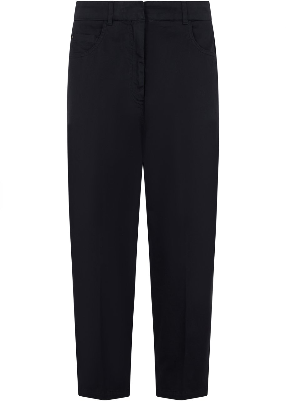 Fabiana Filippi Elegant black trousers, comfortable and versatile. Zwart