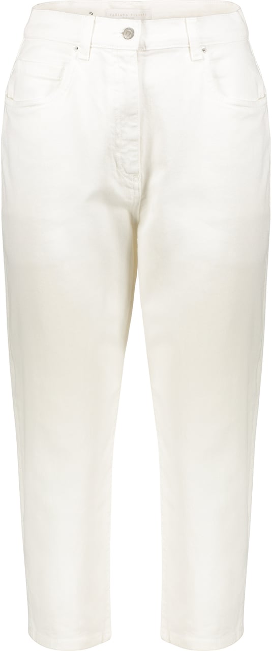 Fabiana Filippi Cotton cropped trousers Wit