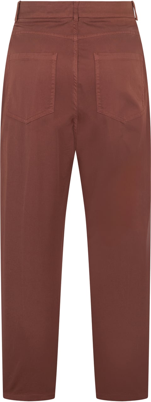 Fabiana Filippi Trousers in a warm shade of brown, minimal and versatile. Bruin